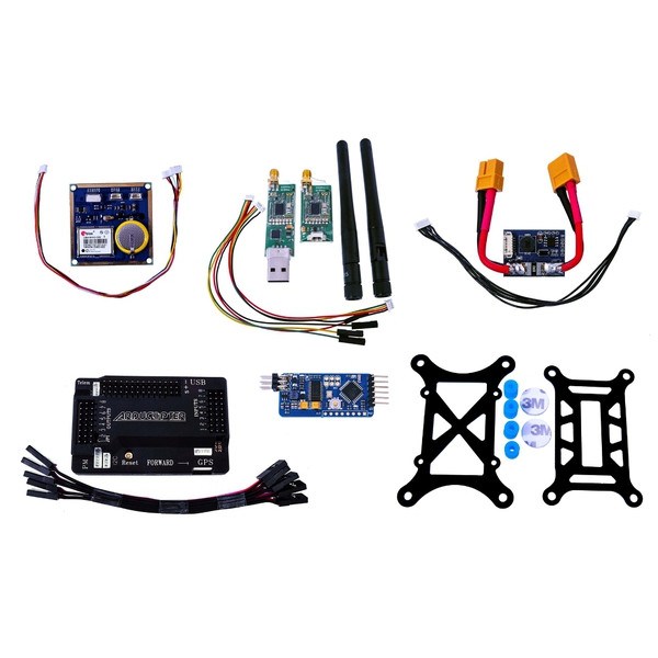 Комплект польотного контролера Ardupilot APM 2.8 + LEA-6H + OSD + Telem + BEC (не оригінал)